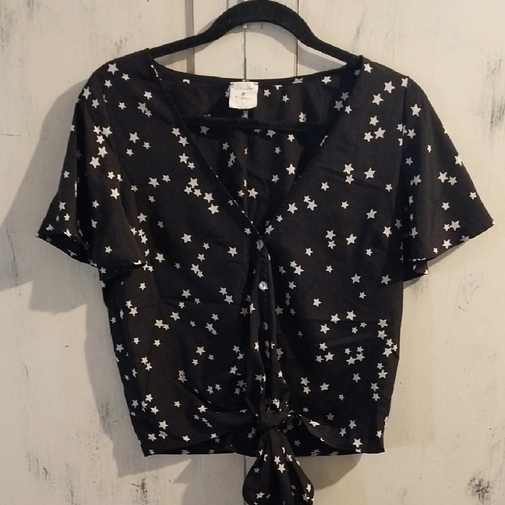 Starry Black Blouse